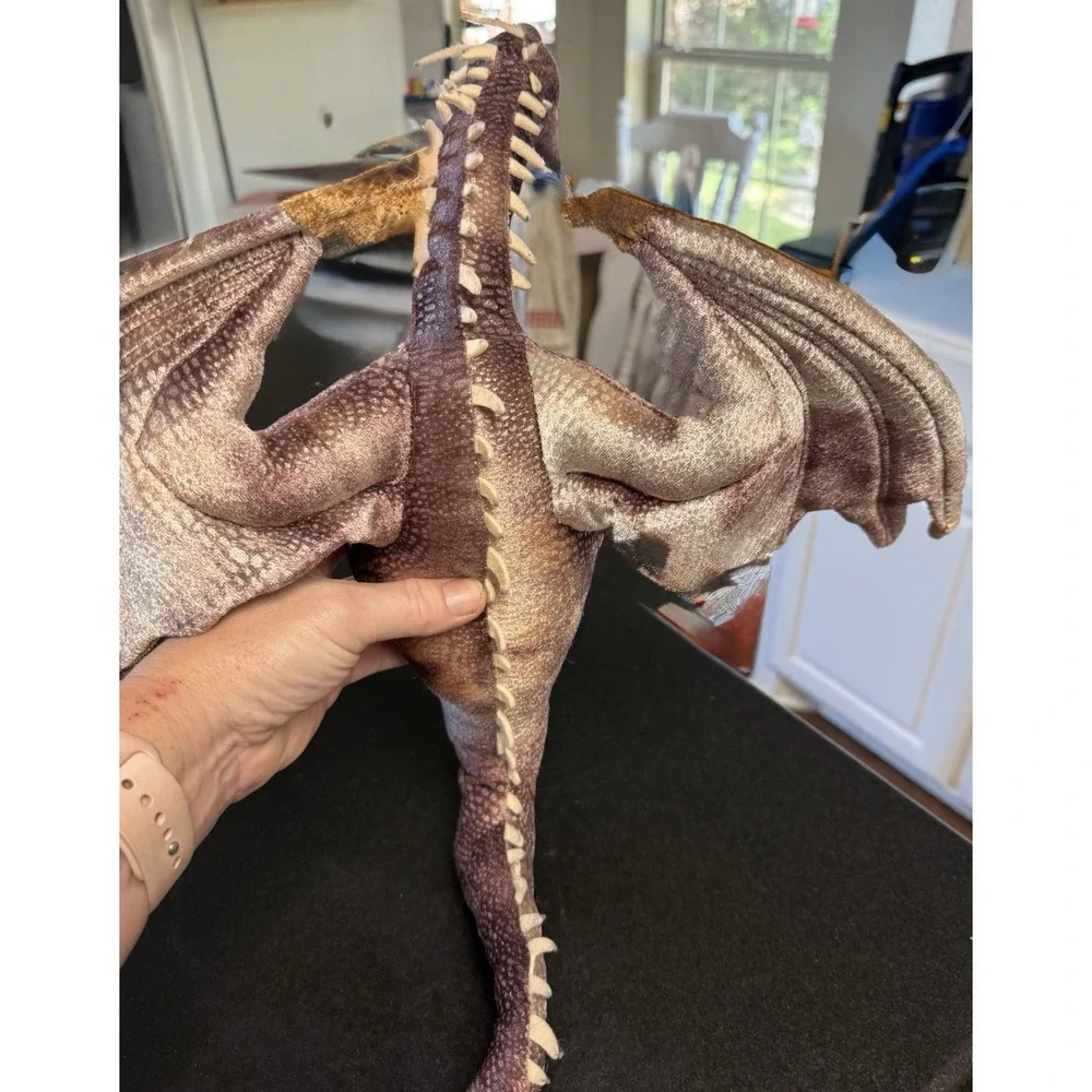 Harry Potter Hedwig & Hungarian Horntail Dragon Plush Lot Universal Wizarding